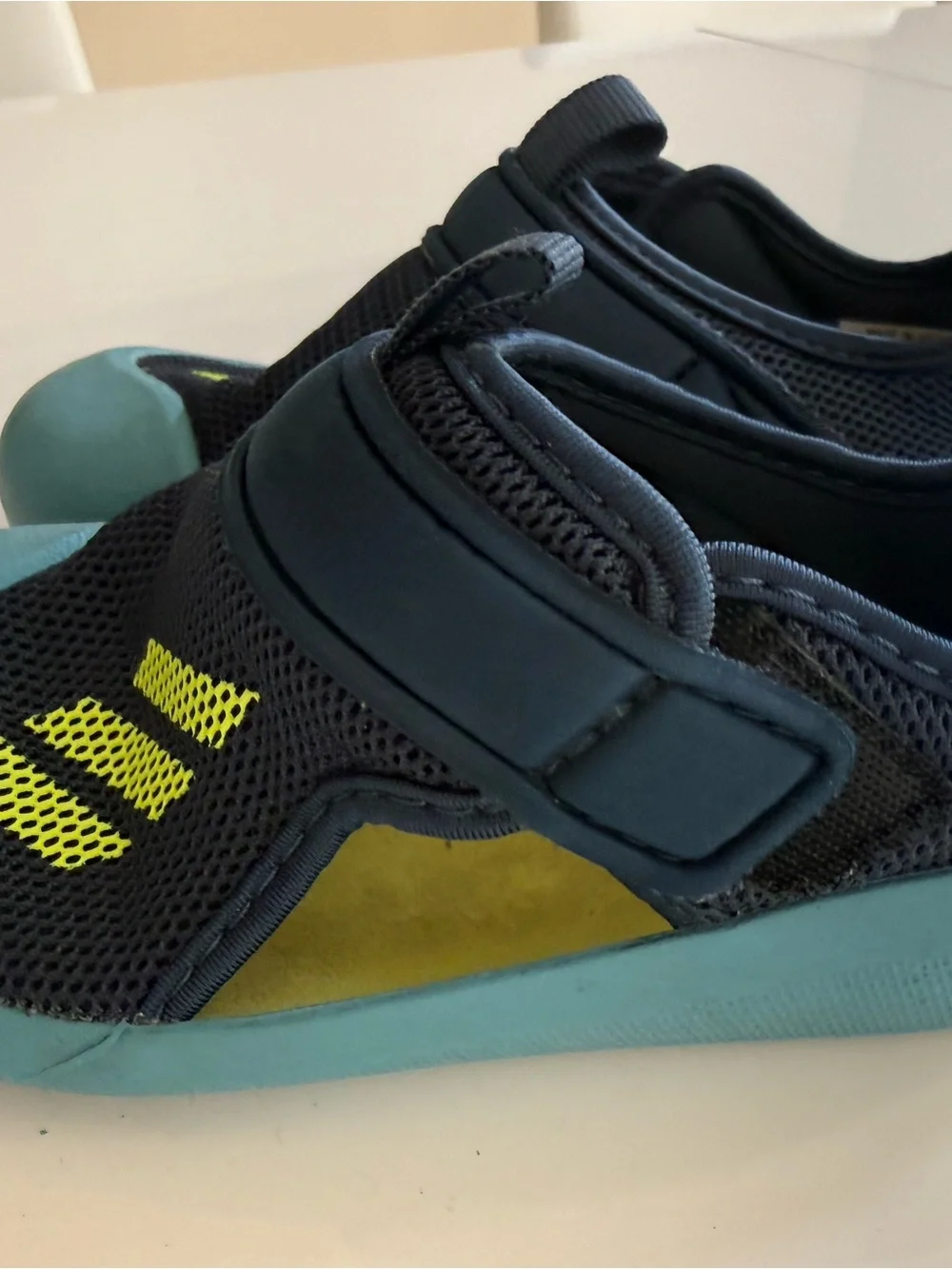 adidas Kids Navy & Teal Mesh Shoes